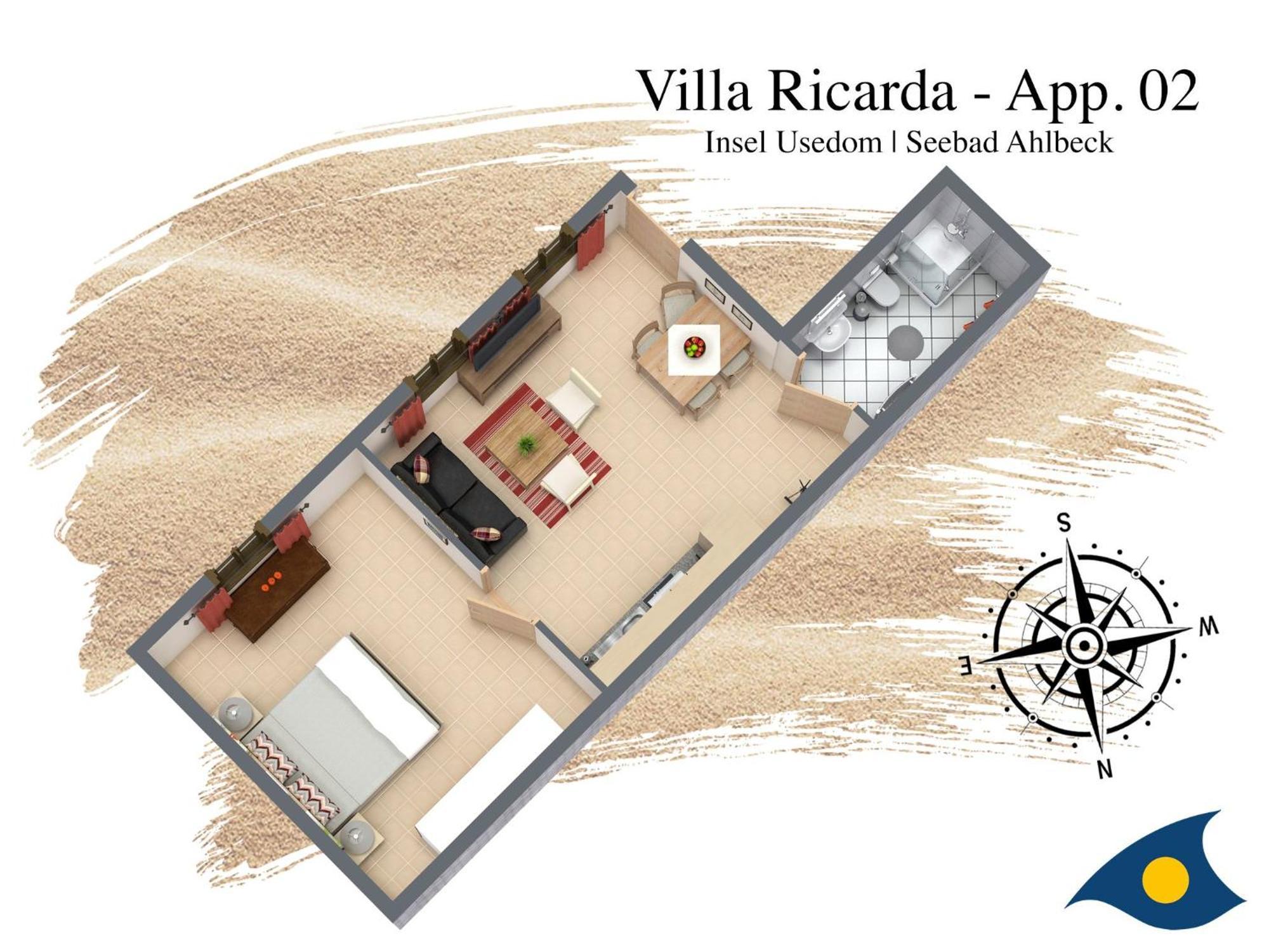 Villa Ricarda Whg 02 هيرينجسدورف المظهر الخارجي الصورة